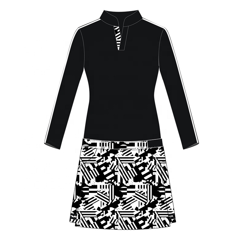Custom Design Women Manufacturer Apparel Golf Wear Polo Long Sleeves Shirts