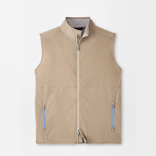 Wholesale customized logo embroidered breathable golf zipper vests, knitted sleeveless vest jackets, golf apparel for men's vests