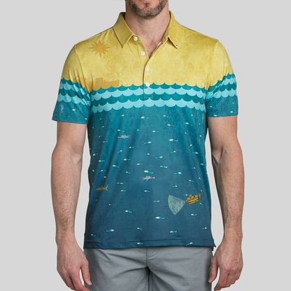 Custom logo Embroidered Luxury 94% Polyester 6 % Spandex Business Fashion T-shirt Ice Silk Short-sleeved Polo Golf Shirts