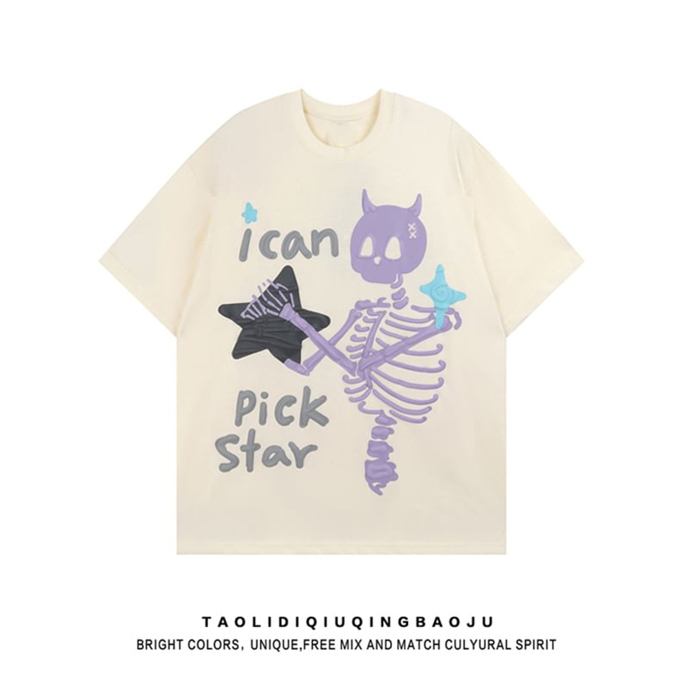 Summer Heavyweight Oversized T-shirt Custom 3D Foam Puff Print T-shirt Custom Logo Clothing for Men