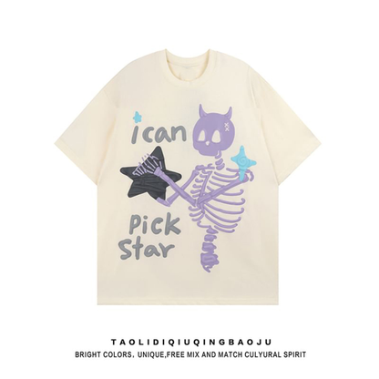 Summer Heavyweight Oversized T-shirt Custom 3D Foam Puff Print T-shirt Custom Logo Clothing for Men