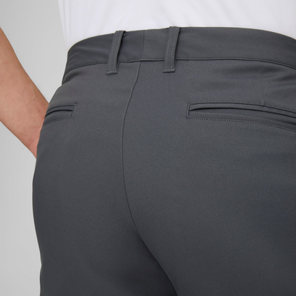 Customized embroidered and printed logo sports pants made of polyester, gray, four-way stretch tennis pants for men, breathable golf and jogging pants