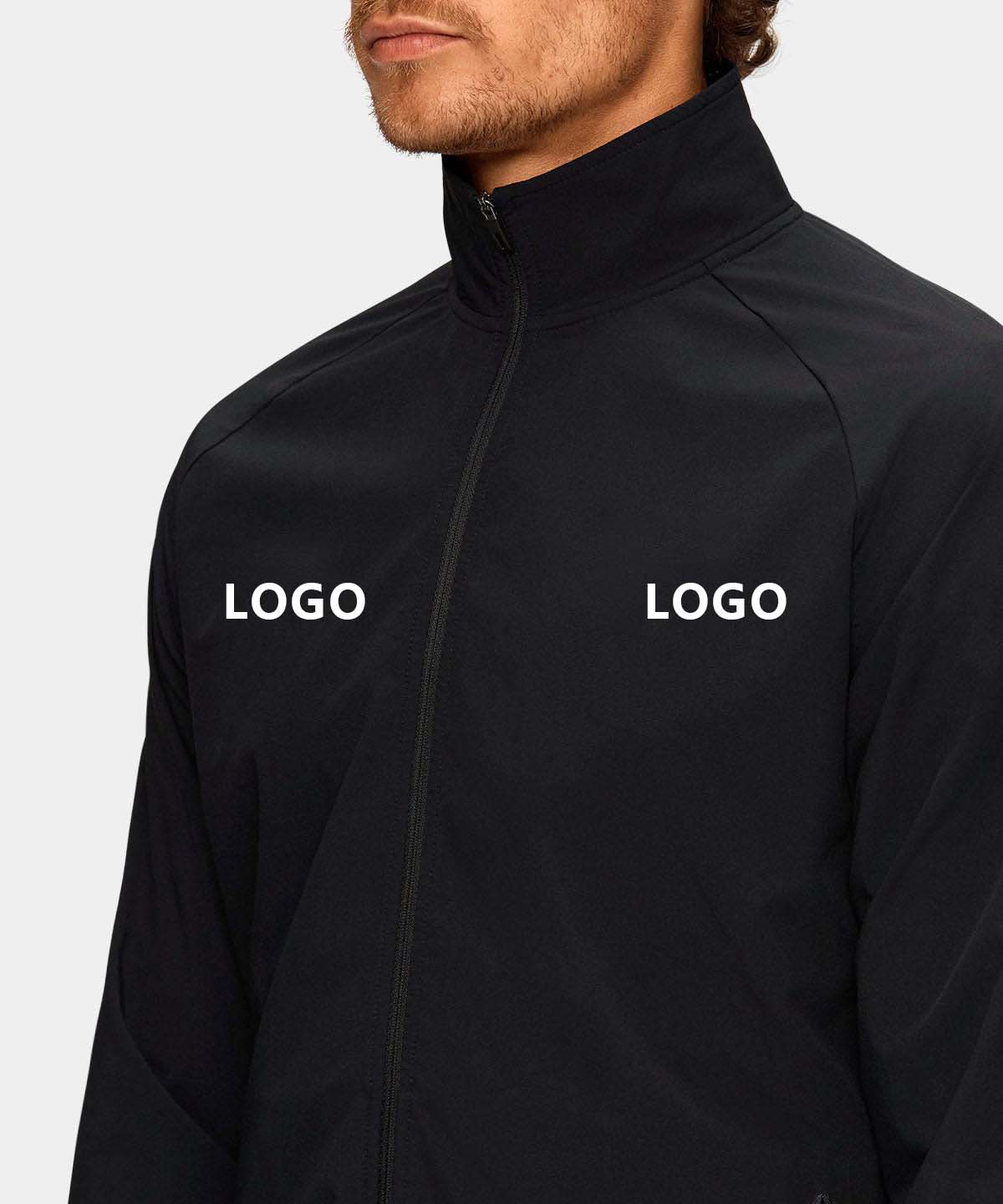 Design logo High Quality Golf Wear Long Sleeve Full Zip Hoodie Custom Embroidered Heavyweight Hoodie for Men