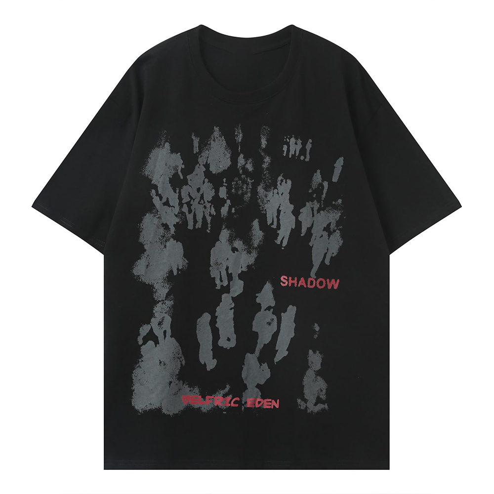 High Quality Street Wear Custom Oversized Cotton Men's Graphic Custom Heavy Screen Printed T-shirt