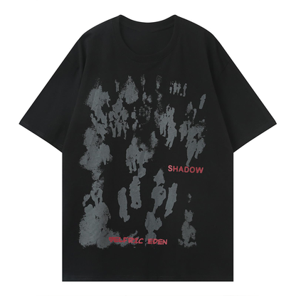 High Quality Street Wear Custom Oversized Cotton Men's Graphic Custom Heavy Screen Printed T-shirt