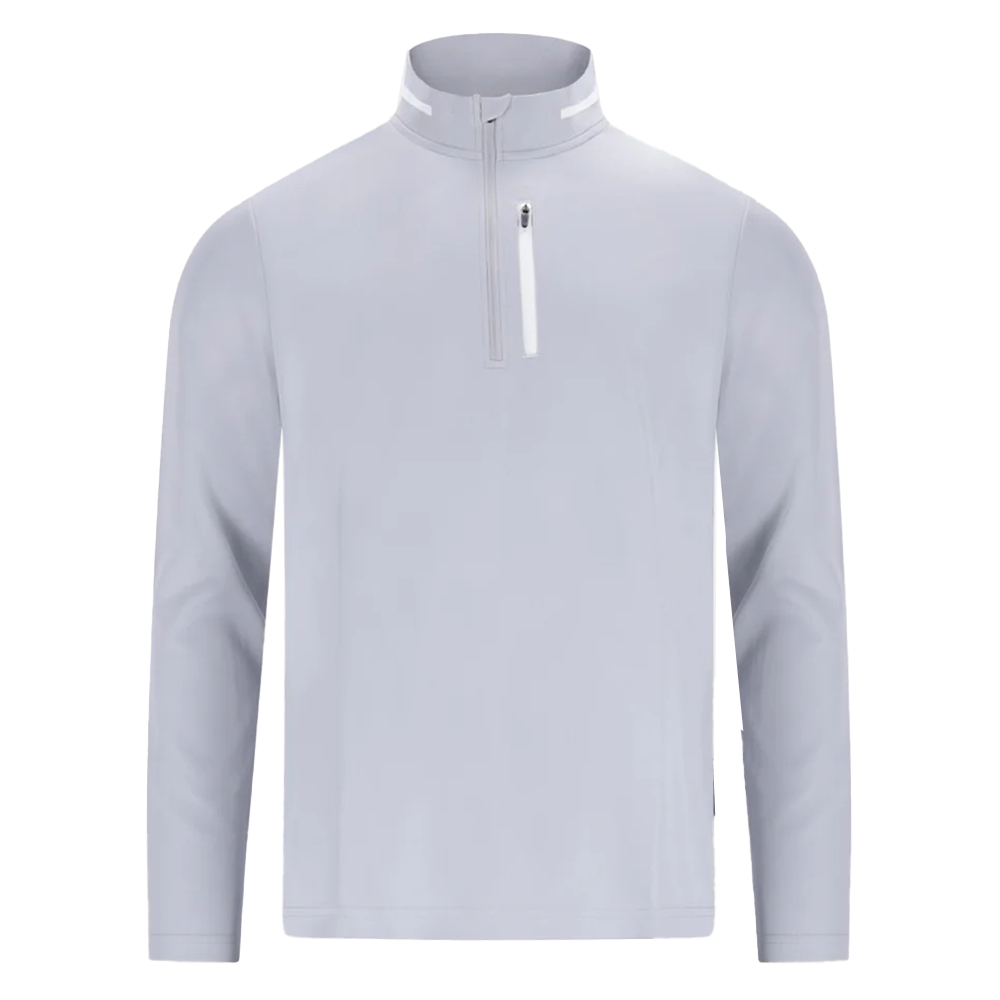 Custom High Quality logo Printed Plain Color Sports Golf Long Sleeve 1/4 Zip Collar With Pocket Pullover Sportswear Sweatshirt