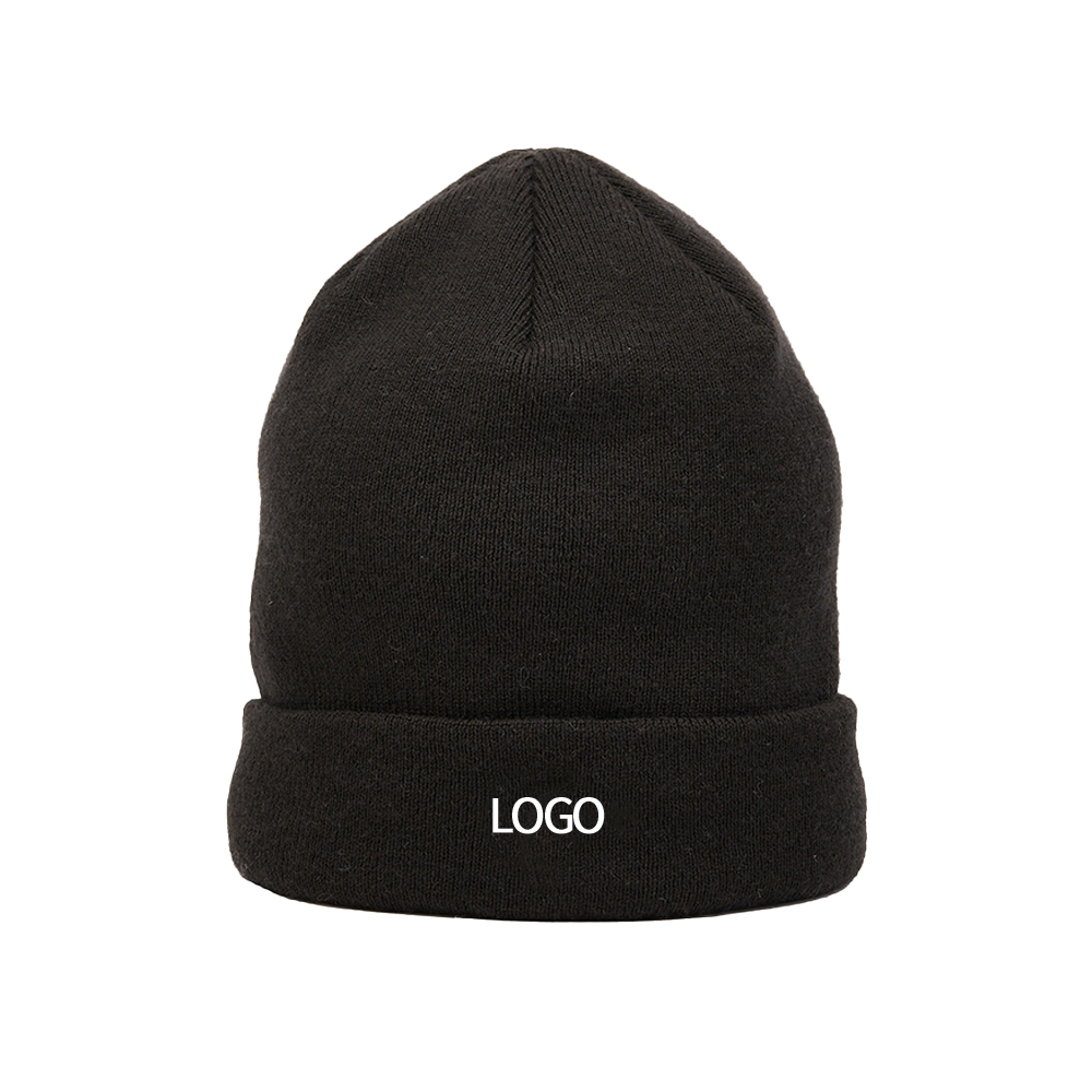 High-quality winter hats. With an independent label design, the knitted winter hats are adjustable