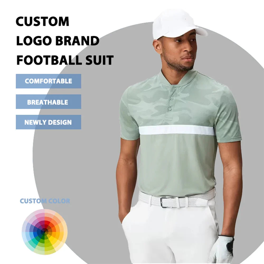 Bulk Custom OEM Uniform t Shirts with logo Smart Camouflage Print Casual Golf Polo t Shirt Uniform Custom Design Men Clothing with Logo Embroidery - Manufacturer Qiandao