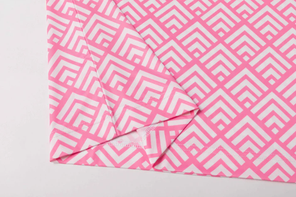 Pink Zigzag Polo Shirt - Antimicrobial Quick Dry Slim Fit for Ultimate Comfort