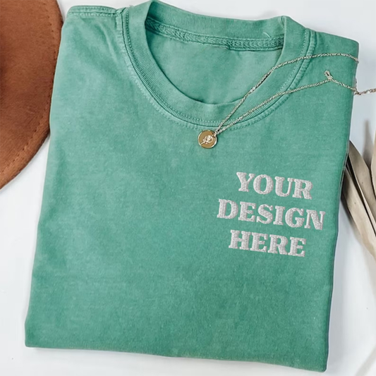Plain T-shirt Embroidery Dtg Printing Tshirts Custom Embroidered Logo Design Unisex Blank Men's Cotton Casual