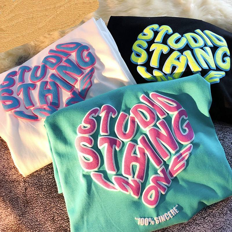 Drop Should Quality Tops 100% Cotton Custom 3d Puff Print Heavy t Shirt Manufacturer Custom Oversized Tee T-shirts