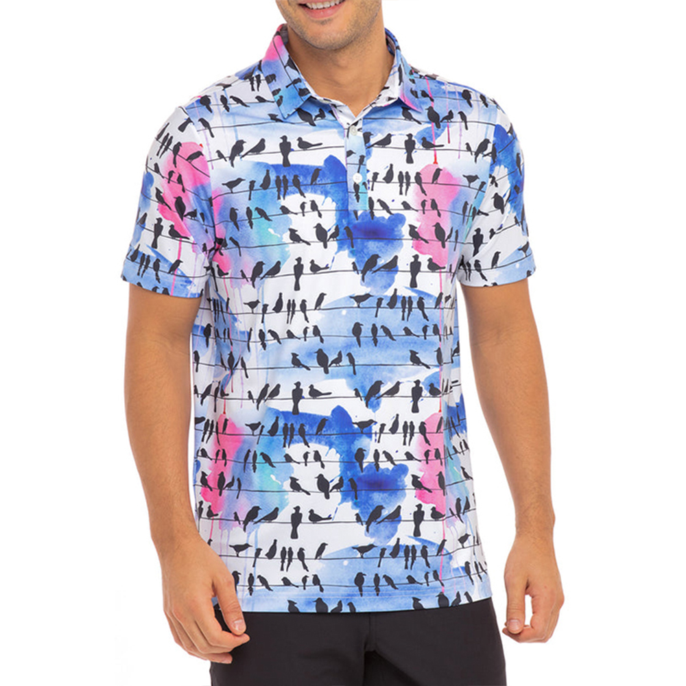 Custom Summer New Men's Hollow Short-sleeved Polo Shirt Ice Silk Breathable Business Fashion T-shirt Male Clothes Golf Wear