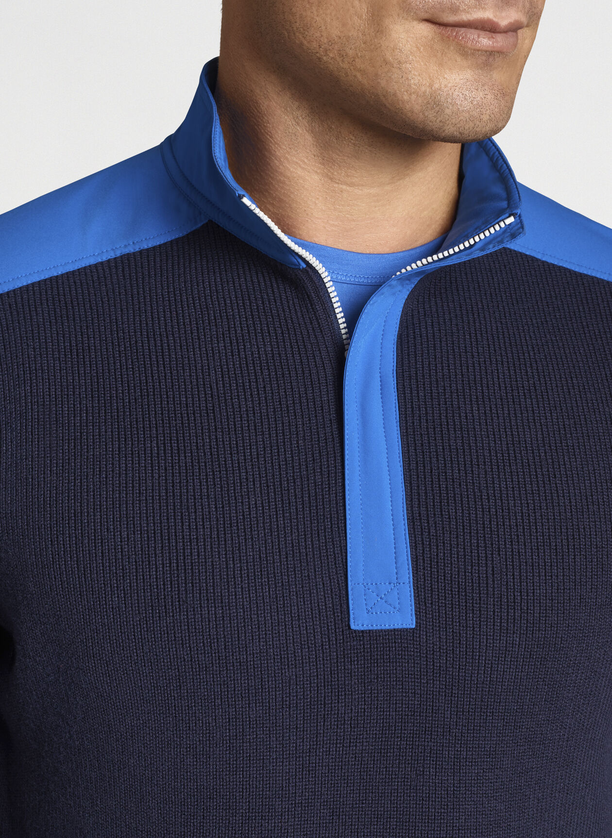 OEM Custom Blank Golf Men Pullover Polyester Cotton Quarter Zip Sweatshirt Oversized 1/4 Zip Sweatshirt