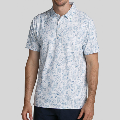Odm Custom 94% Polyester 6 % Spandex Luxury Embroidery logo 4 Way Stretch Golf Shirt with Bottom Collars Men's Polo-shirts