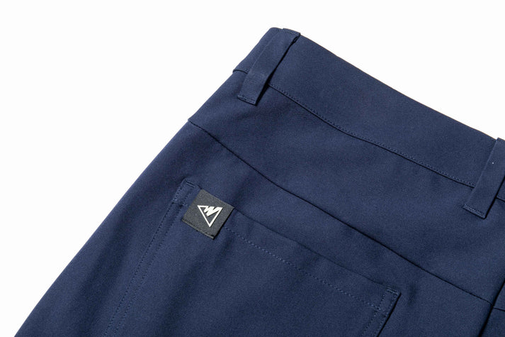 Men's Dark Blue Straight-Leg Trousers