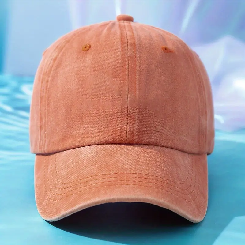 High-quality solid-color OEM embroidered baseball hats with customizable logos. Customized hats for both men and women