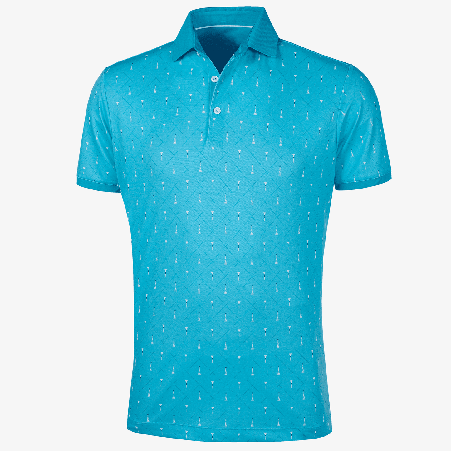 Sublimed Printed Summer Men's Performance Polyester Spandex Golf Casual Golf Custom logo Simple Polo Shirt for Men