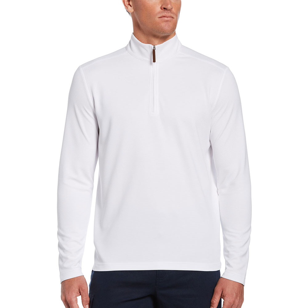 Custom logo Men's Solid Color Long Sleeve Golf Microbomb Quick Drying 1/4 Zip Pullover Golf Shirt