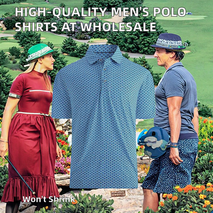 Wholesale Price Printed Sublimated Golf Business Shirt Knitted Fabric High Quality Men's Short Sleeve Polo Shirt Custom Logo