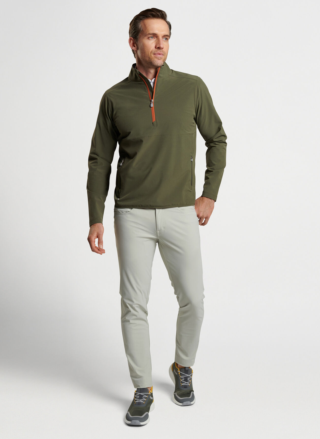 OEM Wholesale High Quality Custom Embroidery logo Mens Half Zip Hoodies Outdoor Pullover Plain Quarter Zip Sweatshirts