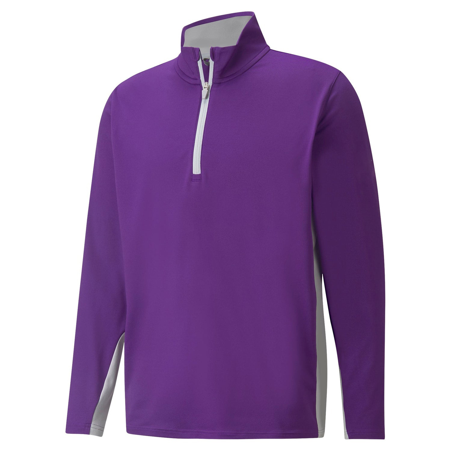 Custom Tillandsia Purple Plain Dyed Solid Sport High Quality 1/4 Quarter Zip Pullover Golf Sweatshirts for Men