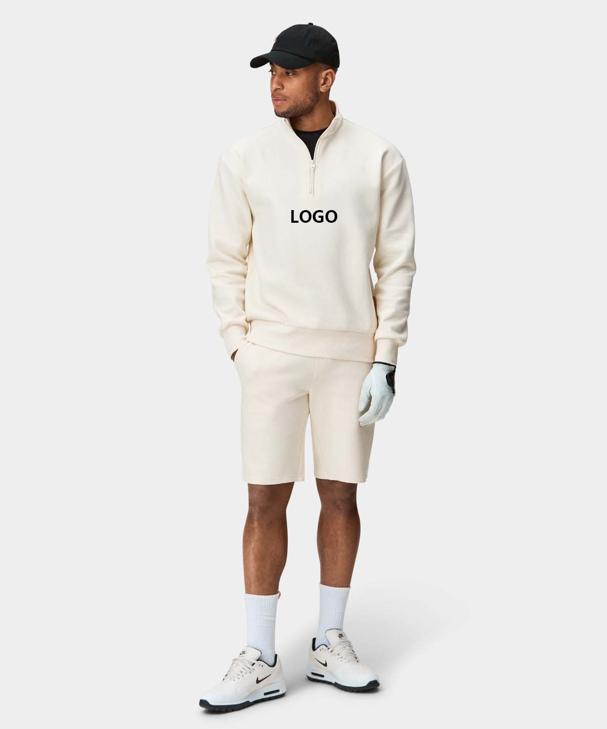 OEM Custom Logo Print Cotton Polyester Long Sleeve Men Fashion Pullover Plain Sweatshirt Streetwear Clothing