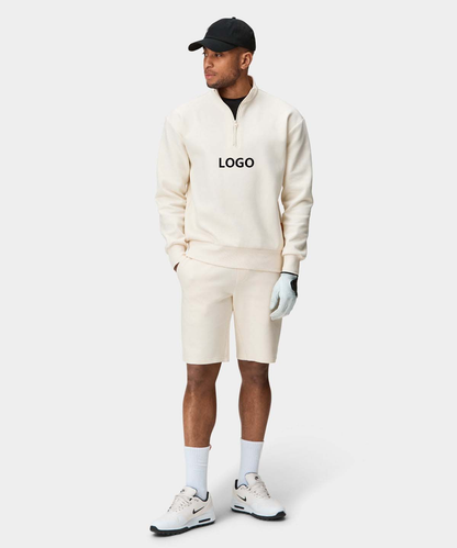 OEM Custom Logo Print Cotton Polyester Long Sleeve Men Fashion Pullover Plain Sweatshirt Streetwear Clothing