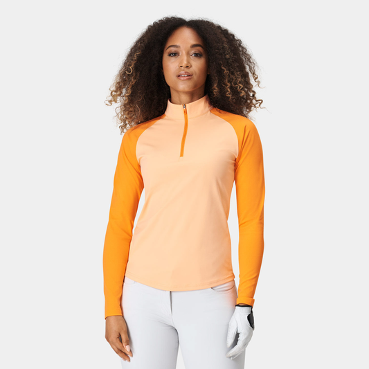 Custom High Quality Long Sleeve Quarter Zip Women luxury Sublimation Golf Sweatshirt Half Zip Womens Pullover