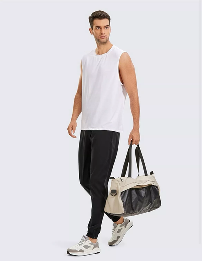 Cotton hip-hop golf jogging ankle-zipper plus-size hiking flat-bottomed breathable quick-drying medium-size wrinkle-resistant and anti-flatulence pants