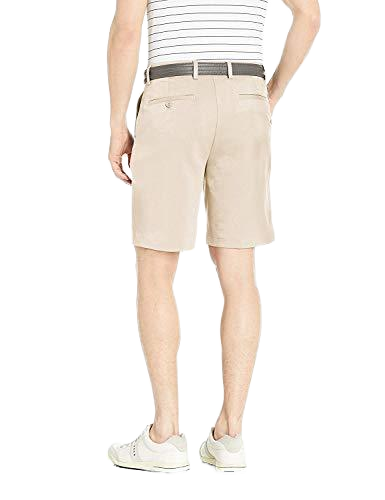 Men's XXL classic stretchy golf shorts, sporty beach shorts, with breathable and waterproof functions, featuring middle pockets and solid color dyeing