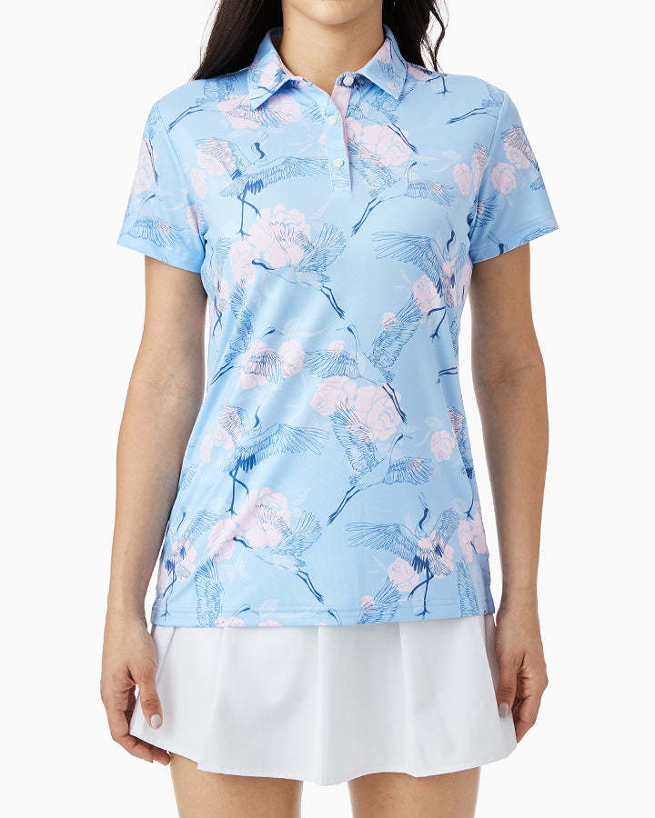 High Quality Manufacturer Breathable Moisture Wicking Athletic Quick Dry Slim Fit Sports Top for Golf Women Polo Shirt