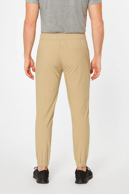 Khaki Quick - Dry Slim - Fit Trousers