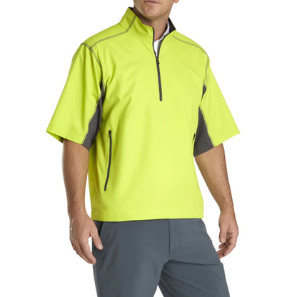 Custom OEM Men Clothing Polo Casual Plus Size Sweatshirt Splicing With Zipper Short Sleeves Men Golf Pullover