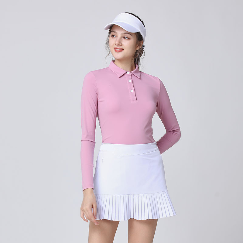 Custom Design Women Golf Polo Shirt Slim Fit Lady Manufacturer Apparel Embroidered Logo Golf Wear Polo Shirts for Women