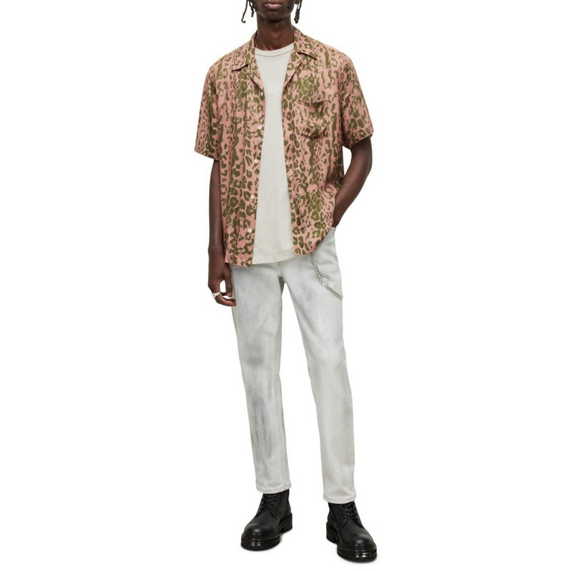 Custom Hawaiian Floral Pattern Short Sleeve Shirt Casual Loose Fit Viscose Rayon Quick Dry Digital Print Men Button Neck Tshirt