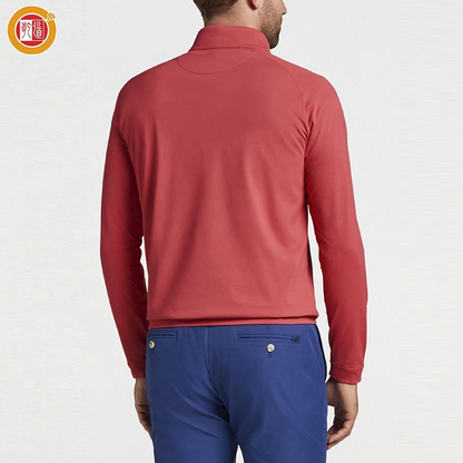 Custom 2025 High Quality Golf Clothing Men With Pocket Half Quarter 1/4 Zip Neck Pullover Sweatshirt