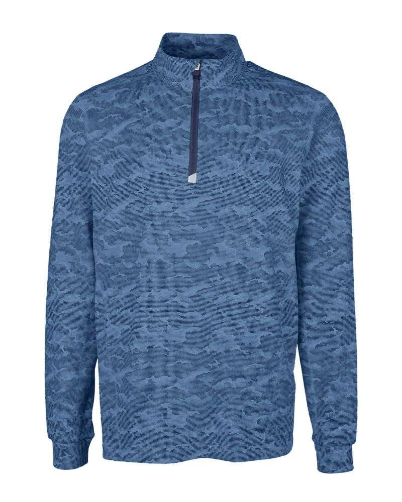 High Quality Men's Golf Jersey with Embroidered Logo Zip Pullover Essential Sweatshirt for Autumn Sublimation Performance