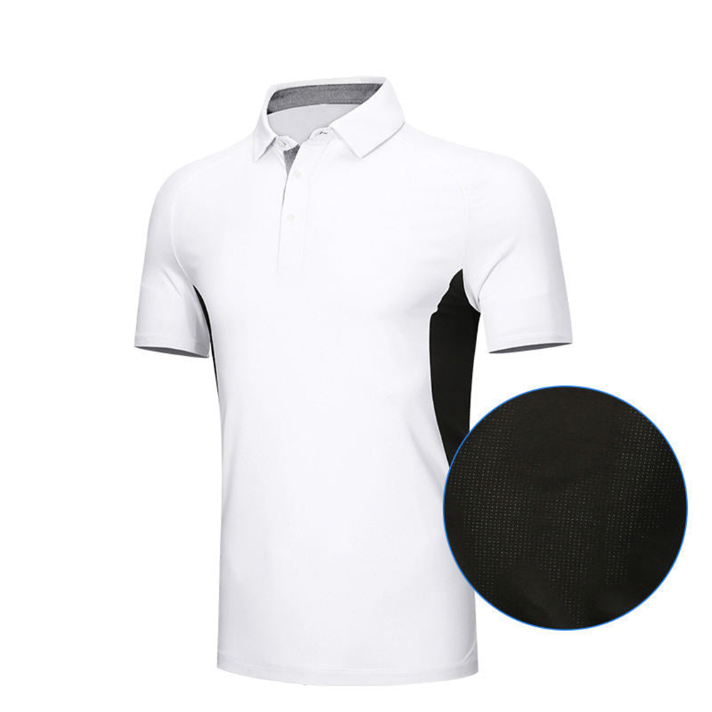 Custom Logo Royal Blue for Polo Jersey Shirt Quick-Drying Polyester Spandex Casual Golf Wear with Printed Pattern