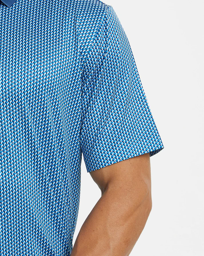 Men's Golf Polo Shirt - Blue Performance Polo for Ultimate Comfort and Style