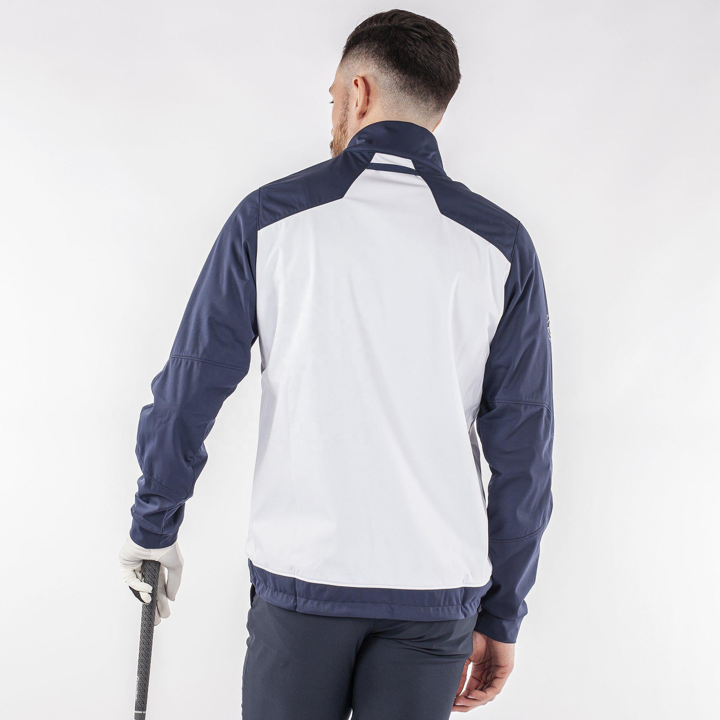 Custom logo Zip up Sweatshirt Golf Jacket Waterproof Soft Shell Jacket for Men
