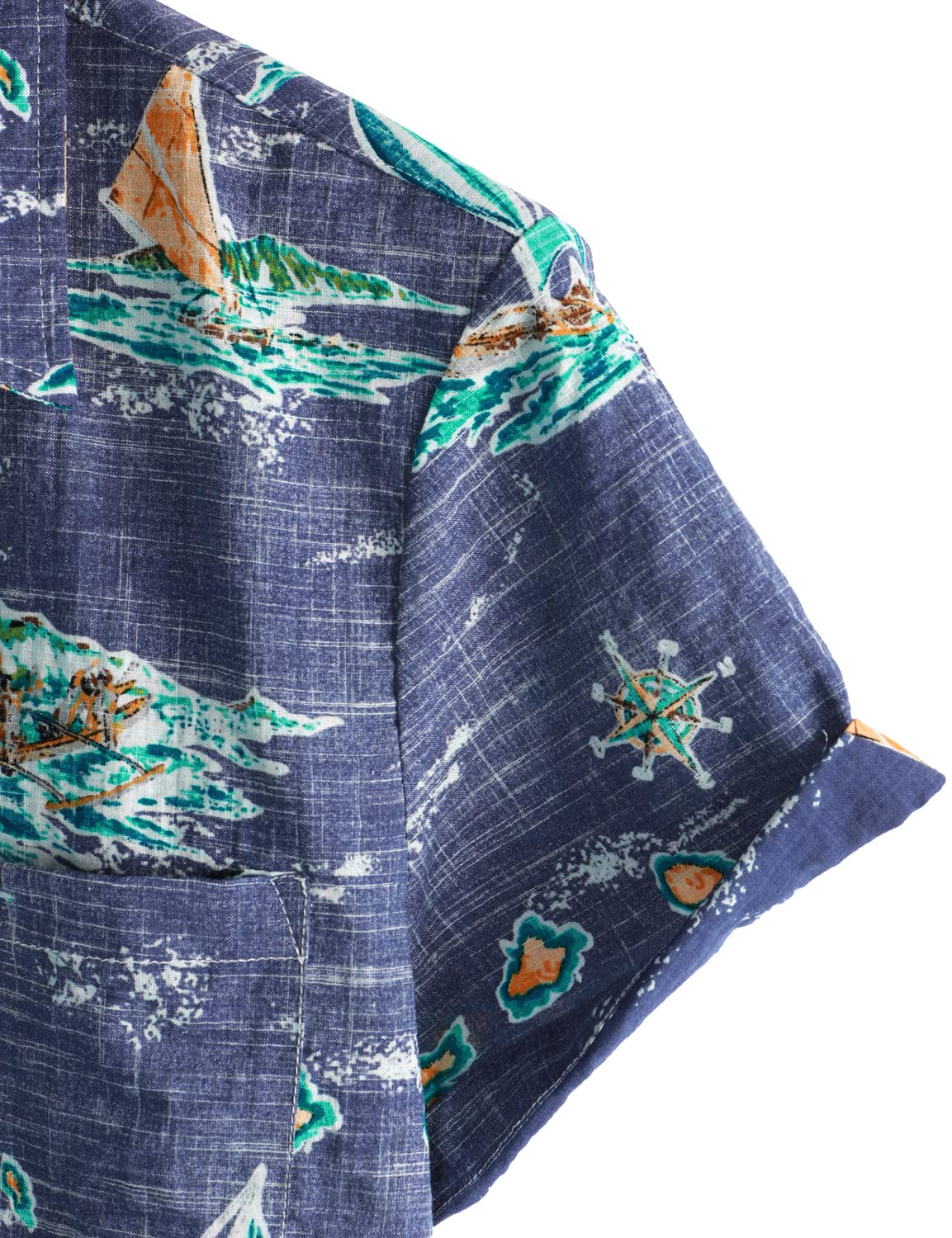 Wholesale Custom Logo Vacation Casual Beach Hawaii Shirt Short Sleeve Cotton Linen Shirts for Men