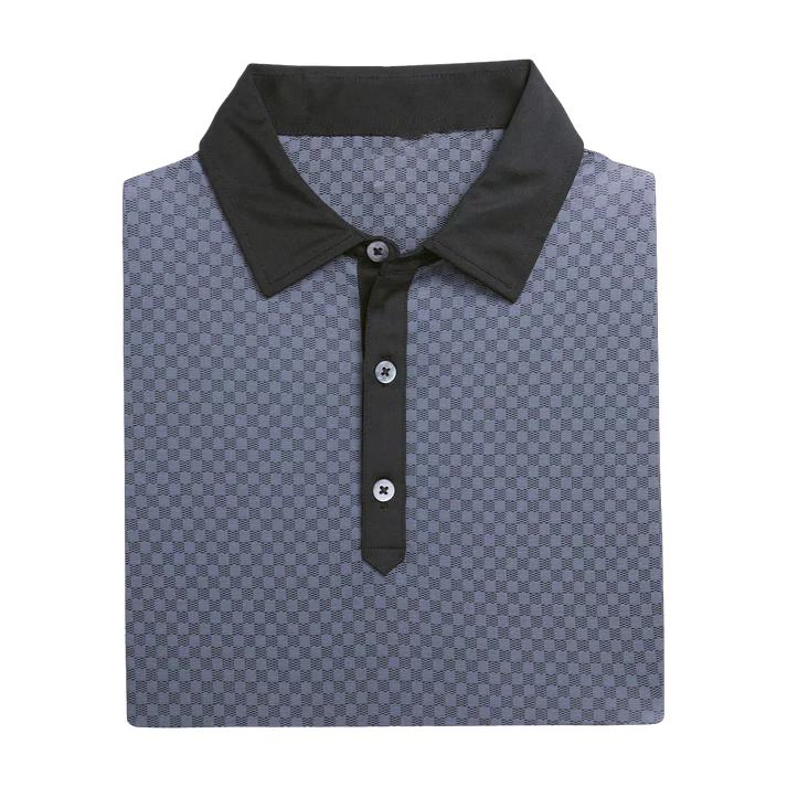 Men's Checkered Golf Polo for Stylish Performance on the Course