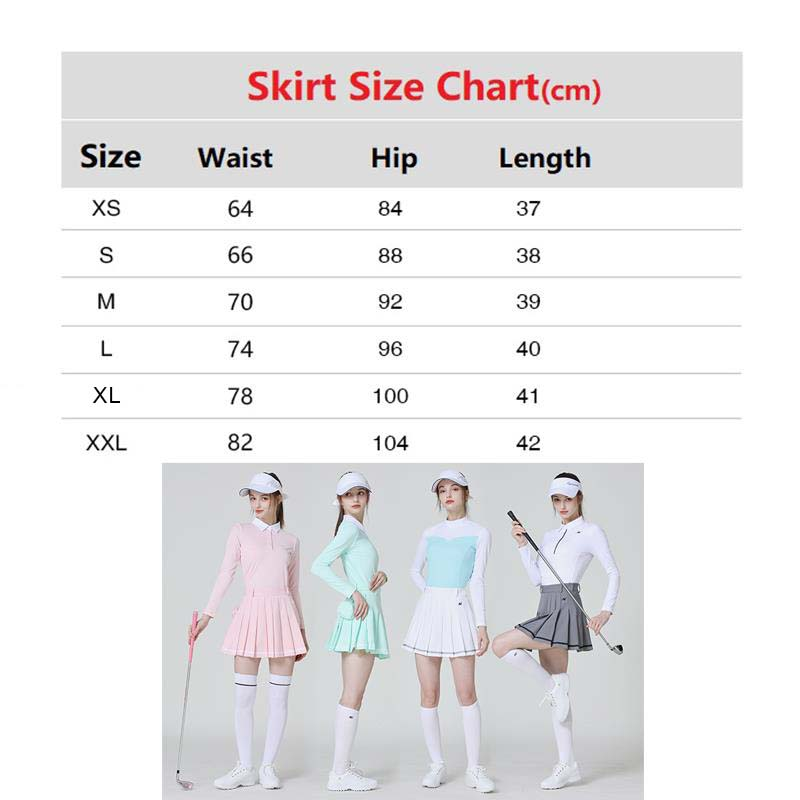 Custom-made women's golf pleated skirts, fashionable sport skirts and women's high-waisted golf skirts