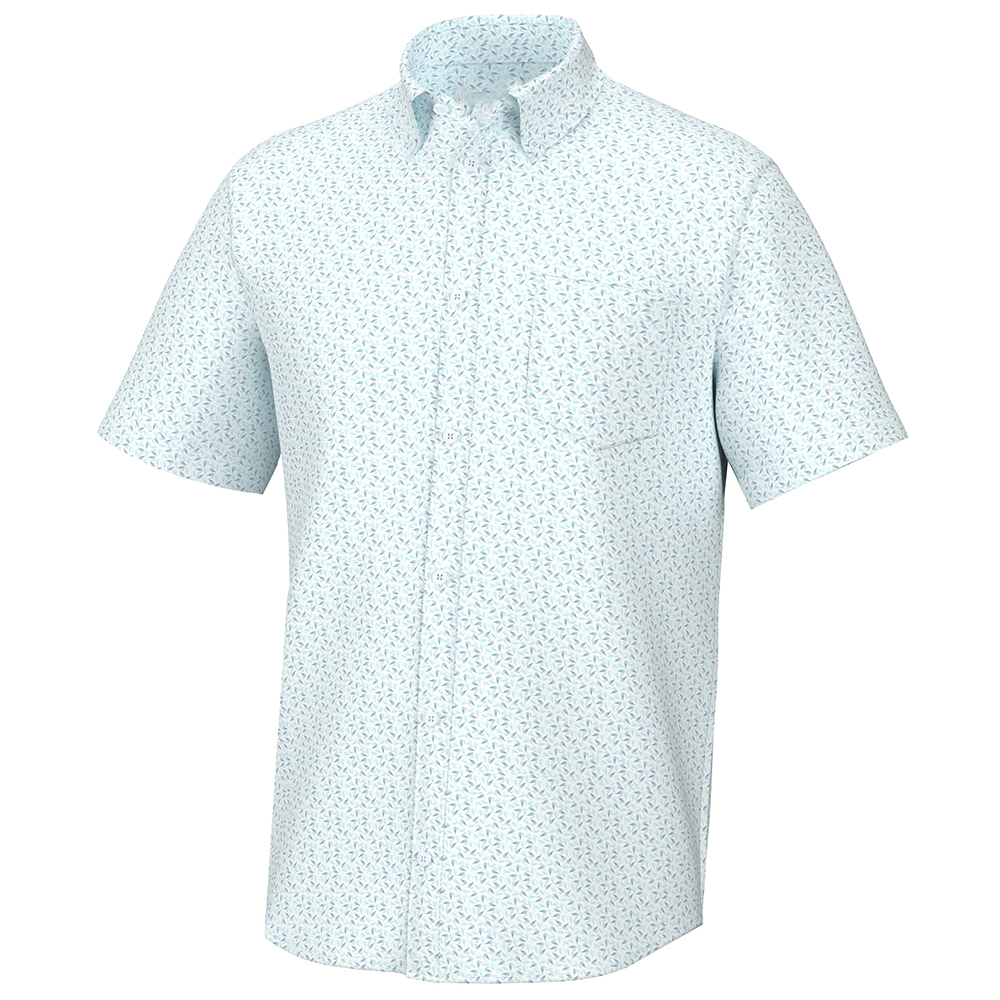 Design Casual Button Men's Shirt Luxury High Quality Stretch 100% Polyester Printed Men's Shirt