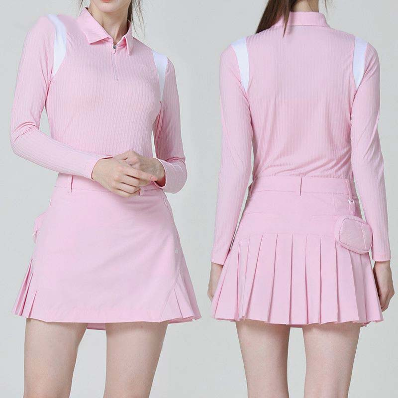 Custom-made women's tennis skirts, stretchy golf skirts, fitness quick-drying sportswear with side pockets for golf skirts