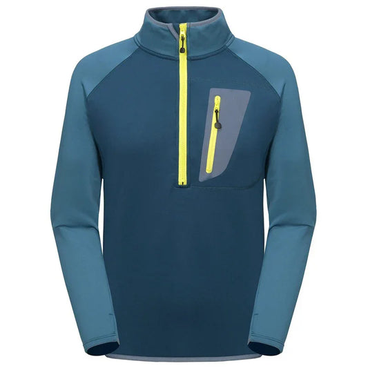 Bulk Custom Custom logo Print Sport Long Sleeve Half Zip Running Sweatshirt Golf Pullover for Men with Logo Embroidery - Manufacturer Qiandao