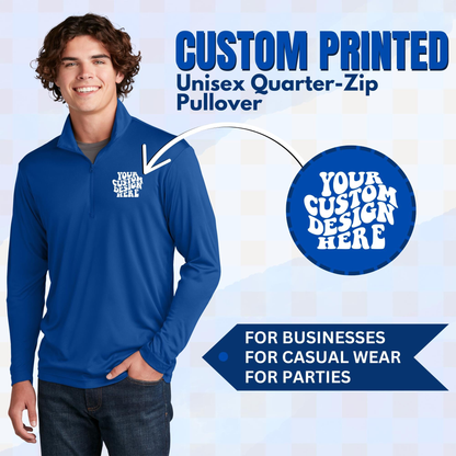 Custom Logo Patterns Multiple Colors Knitted High Quality Fabric Autumn High Quality Long Sleeve 1/4 Zip Unisex Golf Pullover