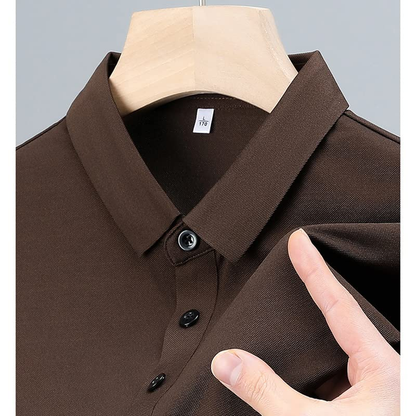 Custom Logo Breathable Classic Business Style Classic Style Slim Fit Wrinkle-Free Men Polo Shirts