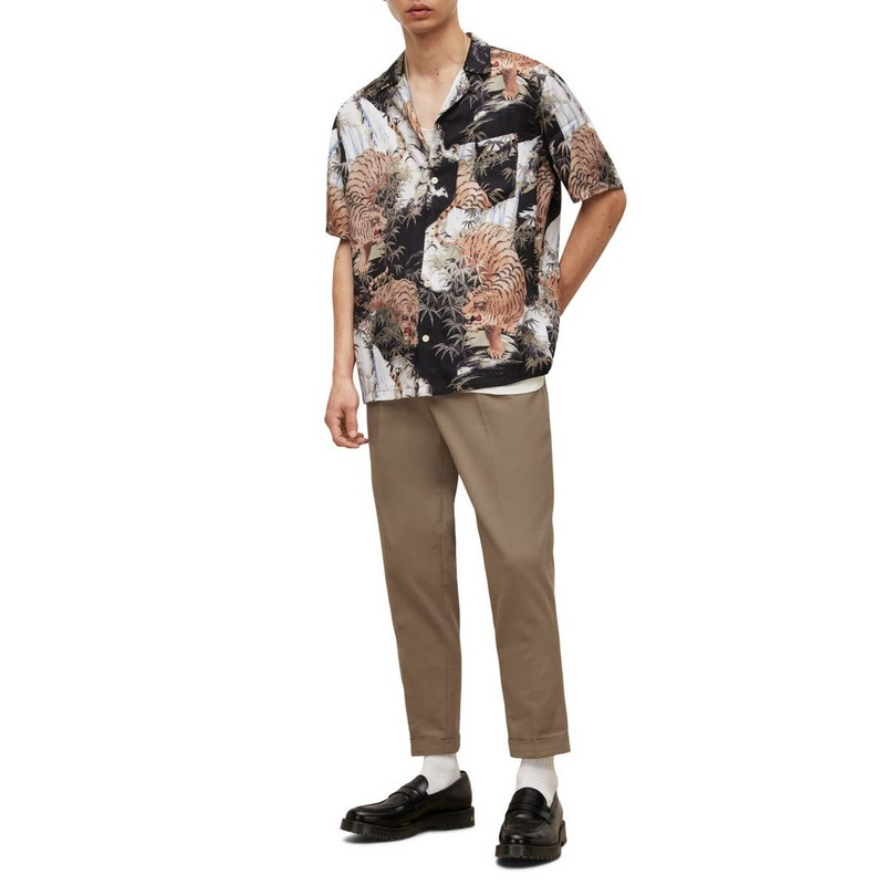 Silk Shirt Custom Made Vacation Mens Hawaiian Floral Print Short Sleeve Recycled Cotton Rayon Second Hand Hawaiian Shirts