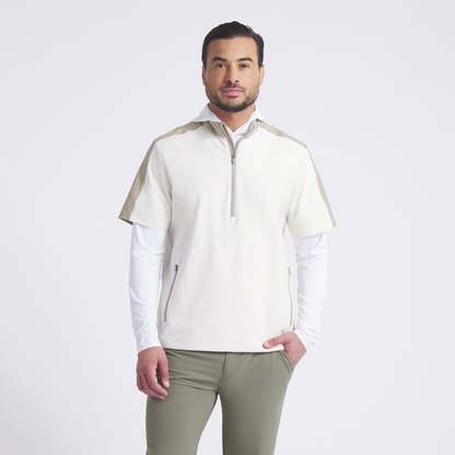 OEM Spandex Polyester Half Zip Pullover Men Customizable Golf Athletic Men Lightweight 1/2 Zip Sweatshirts